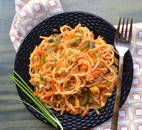 Schezwan Veg Noodles